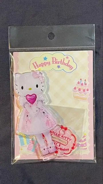 헬로키티 산리오 퓨로랜드 한정판 벌스데이 굿즈 아크릴 스탠드