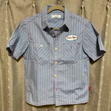 y110305 FINDERS KEEPERS 스트라이프 반팔 셔츠 S