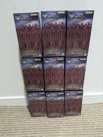 진격의 거인 제일복권 I상 지진 피규어 9개