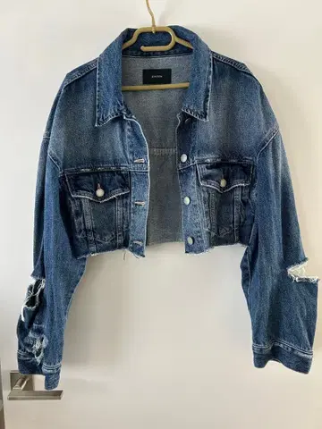 EMODA 크롭 데님 자켓