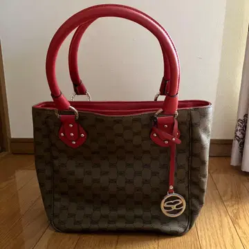 [SAVOY] 브라운/레드 토트백