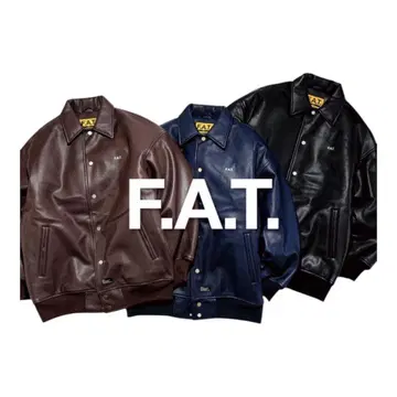 FAT COOPERS PU 가죽 자켓 XL 블랙