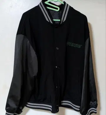 PEANUTS 75주년 자수 디자인의 바시티 자켓 [ 스누피 ]