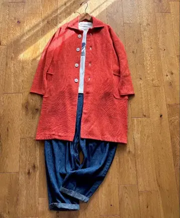 택 없음 미착용 내추럴 랜드리 니트 코트 가디건