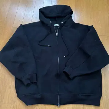 LOWRYSFARM BIG ZIP 후디 블랙