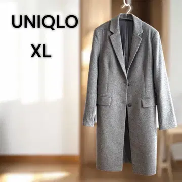 유니클로 울 캐시미어 체스터 코트 그레이