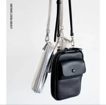 [ yuki(도키코 씨)ROOM 콜라보 ] 천연 가죽 스마트폰 숄더