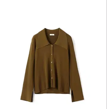 컴포트 레이온 스트레치 셔츠 칼라 가디건