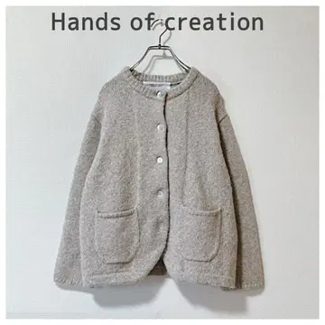 핸즈 오브 크리에이션 넉넉한 핏이 귀여운 알파카 혼방 니트 가디건