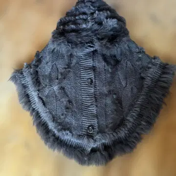 Coomb 다크 그레이 퍼 판초