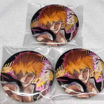 BLEACH 라메키라 캔뱃지 쿠로사키 이치고 3개