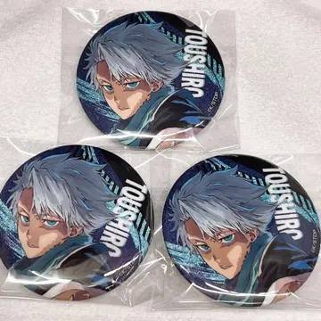 BLEACH 라메키라 캔뱃지 히츠가야 토시로 3개