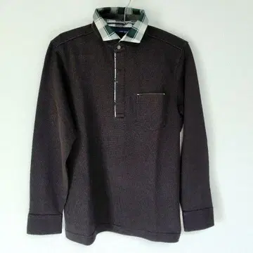 JOSEPH ABBOUD 조셉 아부드 블랙 체크 옷깃 피케 셔츠