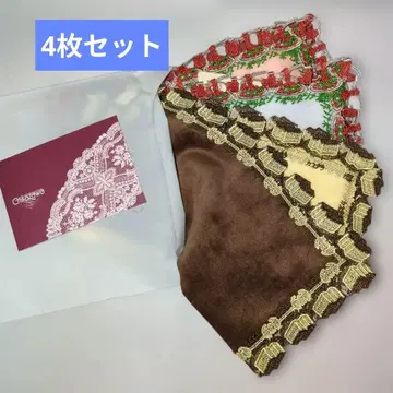 새상품 근택 레이스 복사 설 카스테라 나폴리탄 손수건 4장 세트