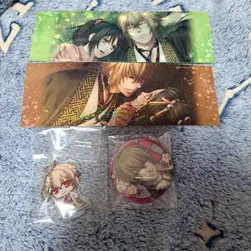 박앵귀 카자마 치카게 캔뱃지 스티커 아크릴 스탠드 세트