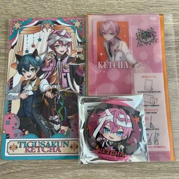 앰프턱컬러즈 케챠군 캔뱃지 타로풍 카드 가라오케 빅에코