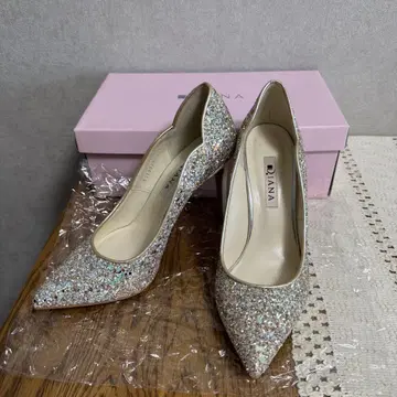 DIANA 글리터 하이힐 아이보리 멀티/글리터 23.5cm