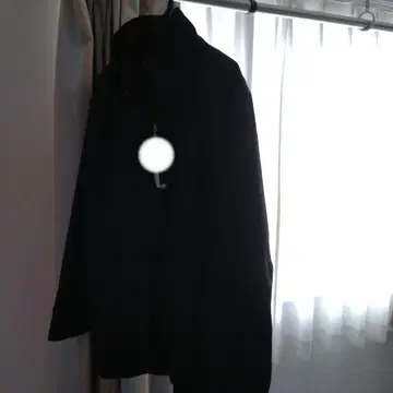 후드 부착 블랙 캐주얼 자켓