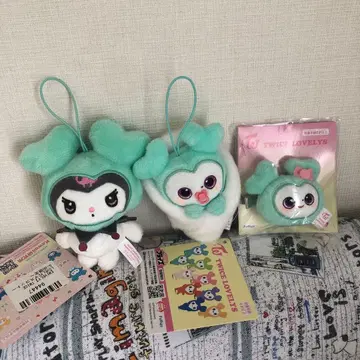twice lovelys 산리오 미나 속싸개 마스코트 3종 세트