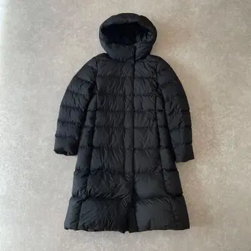 새상품급 UNIQLO 라이트 웨이트 다운 후디드 코트 블랙