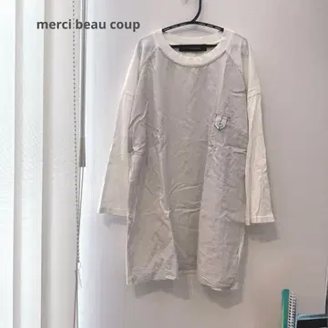 mercibeaucoup 화이트 오부소데 T셔츠