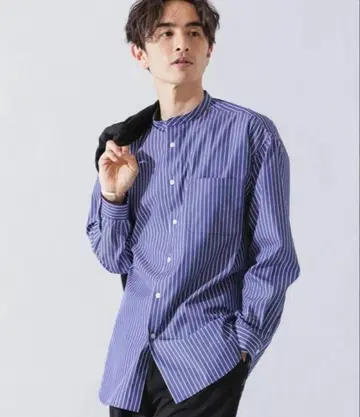 M.C BRING 릴랙스 밴드 카라 셔츠 나노 유니버스 셔츠