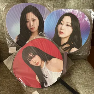 aespa 지젤 부채 3종 묶음 판매