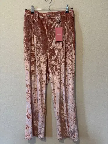 핑크 벨로아 팬츠 프리 사이즈