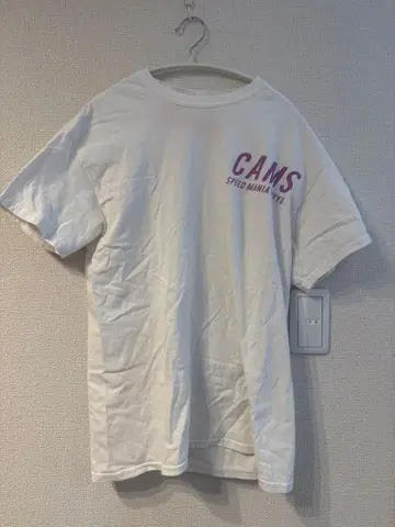 CAMS 화이트 T셔츠 프리 사이즈