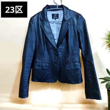 23구 온워드 카시야마 라무 가죽 자켓 여성용 블랙 M