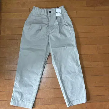 택 포함 새상품 MHL. 그레이 코튼 캐주얼 팬츠 사이즈 2