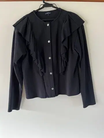 UNITED ARROWS 블랙 노카라 자켓
