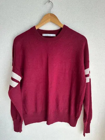 FRAMEWORK 버건디 니트 스웨터