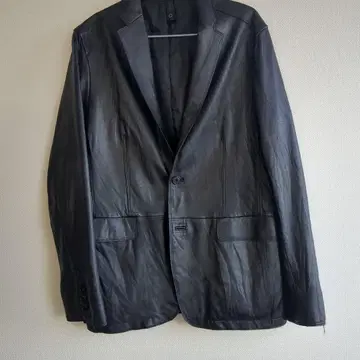 JOSEPH HOMME 블랙 가죽 싱글 자켓