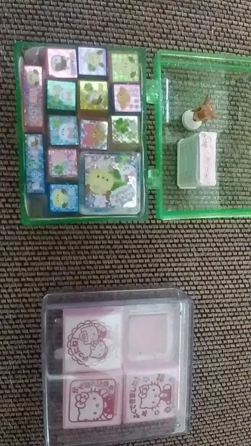 헬로키티 등 버라이어티 스탬프 세트 16개