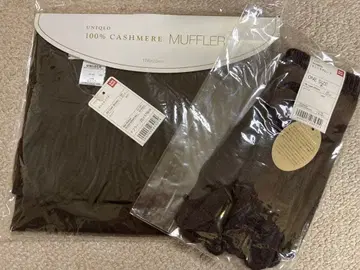 UNIQLO 유니클로 캐시미어 100% 머플러 장갑 그로브