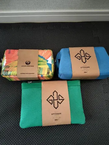 JAL/ANA 트래블 파우치 3세트