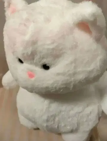 화이트 고양이형 봉제 인형 FATCAT