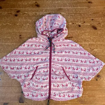 메르시보쿠 판초 후드티 노르딕 북유럽 무늬 사이즈 1