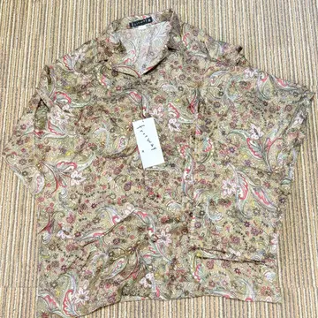 컨디션 최상 택 포함 와코루 프리 웨이 올 페이즐리 실크 100% 의류