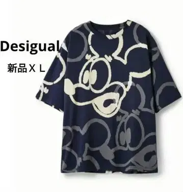 새상품 데시구알 미키 티셔츠 XL LL