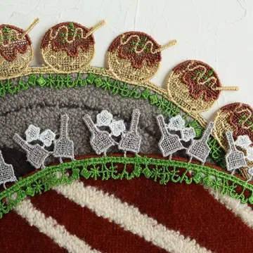 이대 가루 음식 세트/타코야키 오코노미야키 손수건