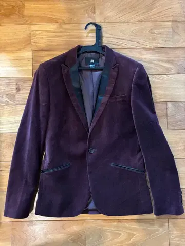 H&M 벨벳 테일러드 자켓