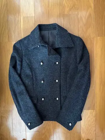 클리어 임프레션 다크 그레이 숏 코트 M