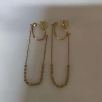 COCOSHNIK K10 컷 비즈 체인 후프 귀찌