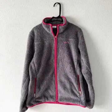 Ellesse 풀 집업 플리스 자켓 그레이 핑크