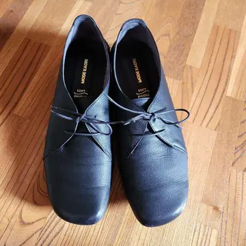 블랙 가죽 캐주얼 슈즈