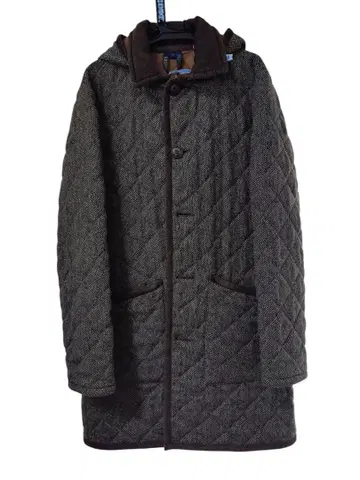 라벤햄 헤링본 퀼팅 자켓 다크 그레이