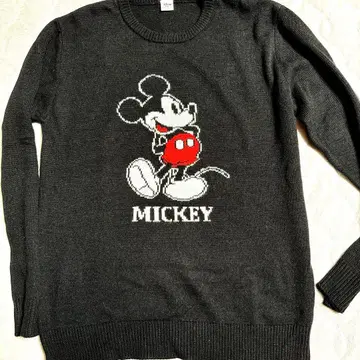 [ 미사용 ] 미키마우스 디자인 남성용 니트 스웨터
