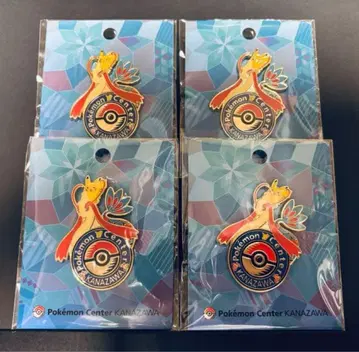 포켓몬 센터 카나자와 한정판 로고 핀즈 4개 세트